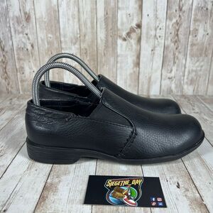 Hytest saftey toe leather slip‎ Ons - Womens 8